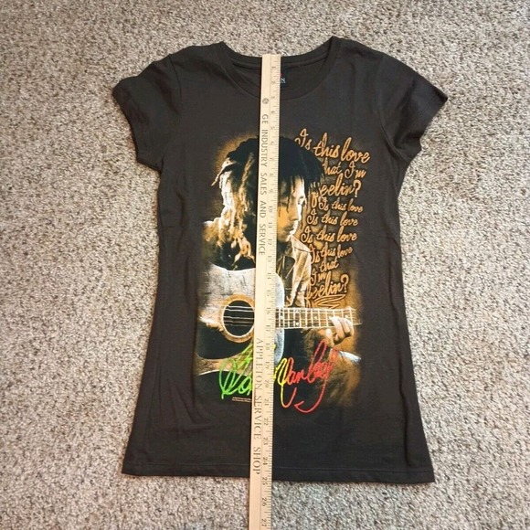 Bob Marley Zion - Is This Love Brown T-Shirt - Women's Small Fitted - Picture 9 of 10